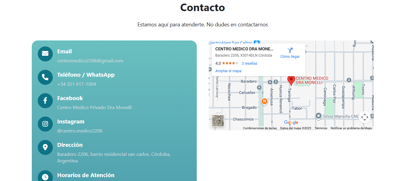 Pagina web de Centro Medico Privado | Punto Norte